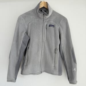Patagonia R2 Fleece Jacket Womens Small Gray Polartec Full Zip Regulator Sweater